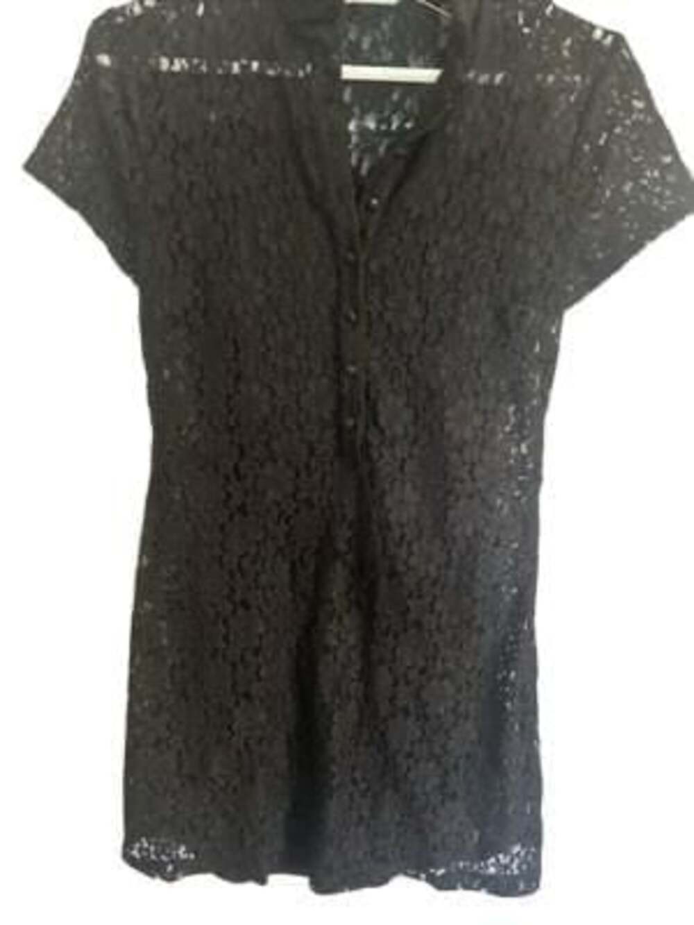 Kimchi Blue Women SIze:4 Short Sleeve Fit Flare Little Black Dress #S140